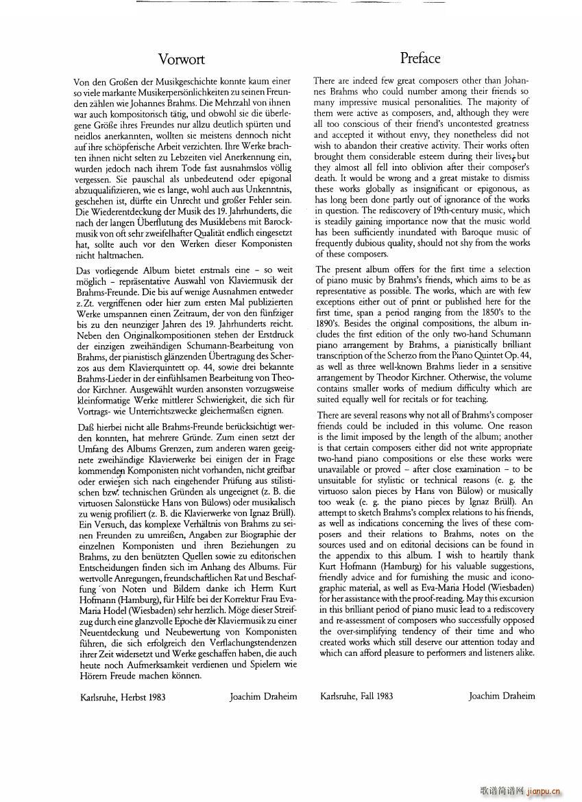 Brahms and his friends Anthology 1 1(十字及以上)3