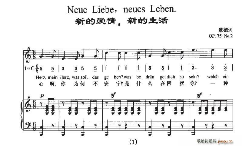 Neue Liebe，Neues Leben(十字及以上)1