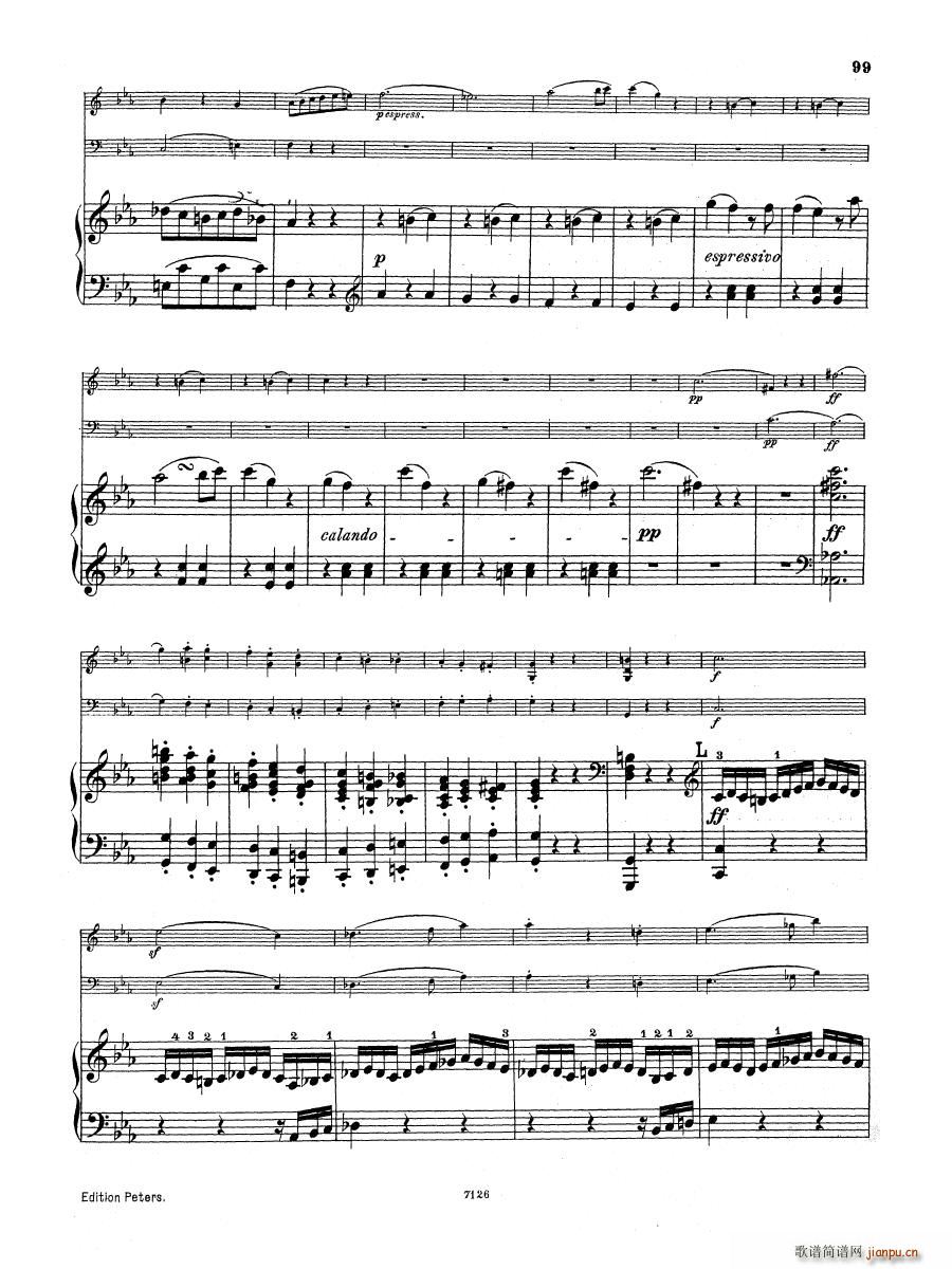 Beethoven op 1 no 3 Piano Trio(钢琴谱)11