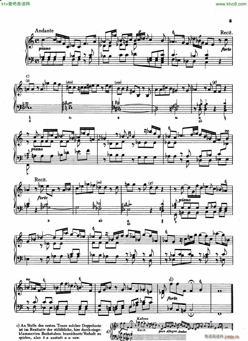 Bach CPE 6 Prussian Sonatas(钢琴谱)3