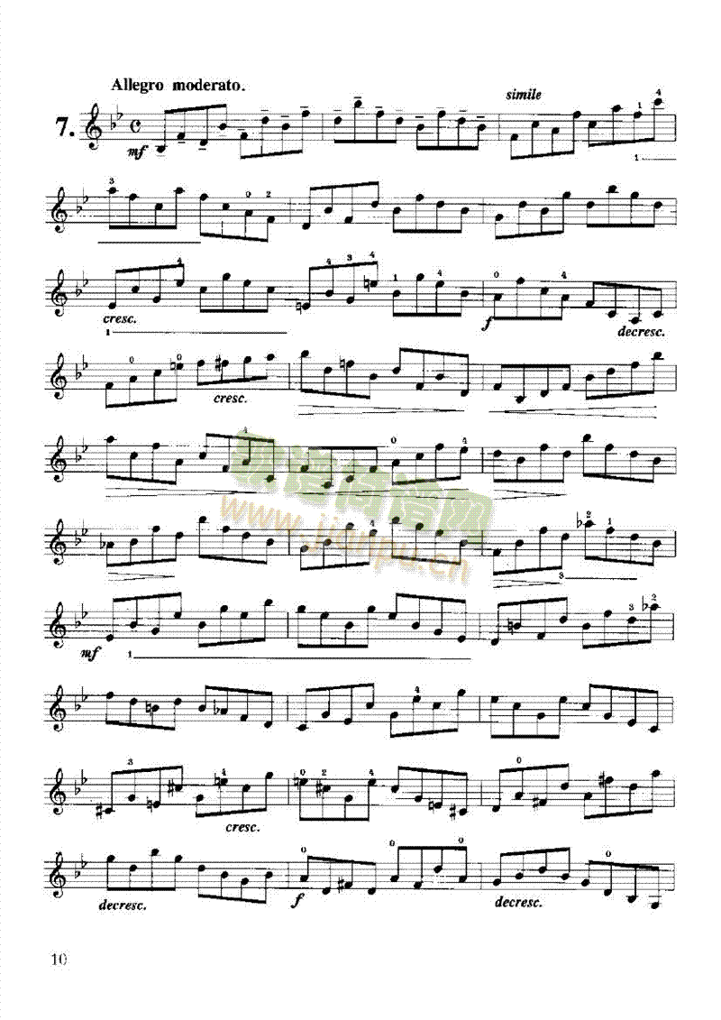 开塞小提琴练习曲36首弦乐类小提琴(其他乐谱)10