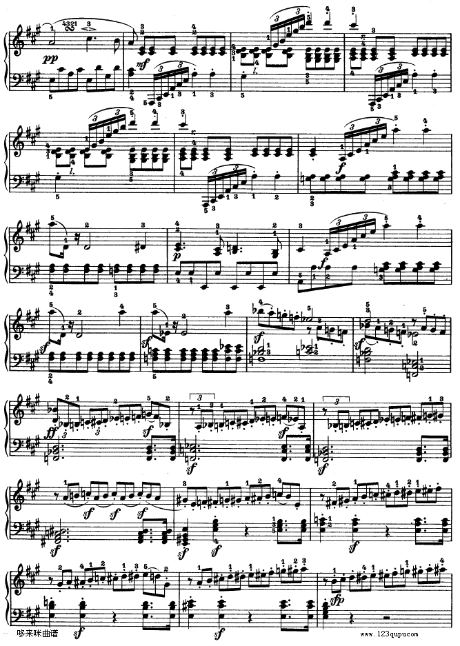 A大调第二钢琴奏鸣曲-贝多芬(钢琴谱)22