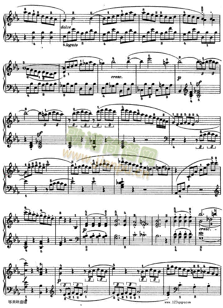 C小调第八琴奏鸣曲Op—13-贝多芬(钢琴谱)13