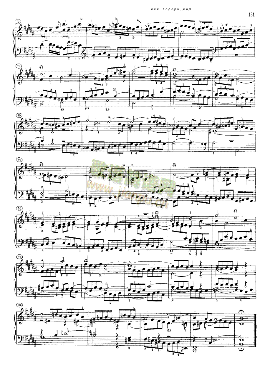 巴赫平均律曲集第二册第23首键盘类钢琴(其他乐谱)6