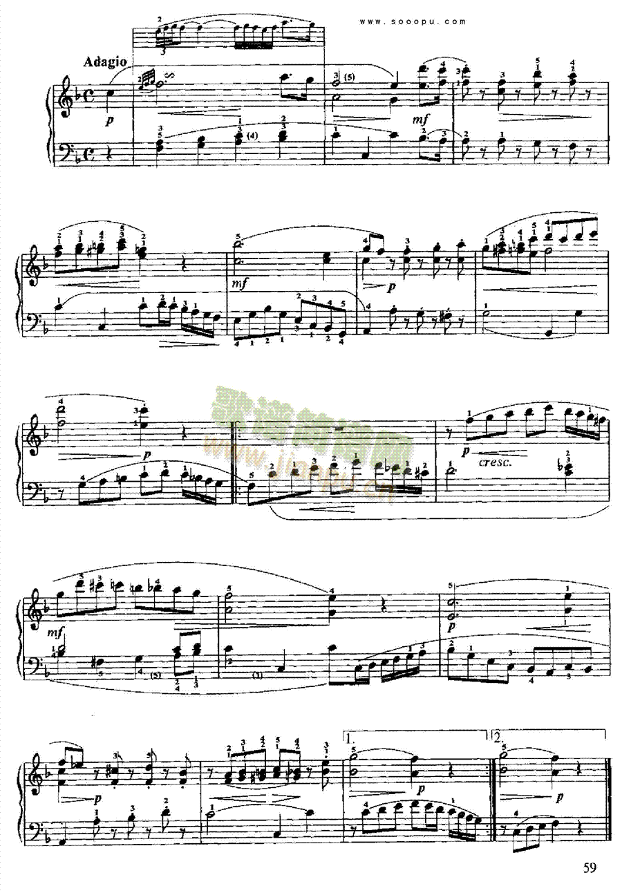 小奏鸣曲键盘类钢琴(其他乐谱)5