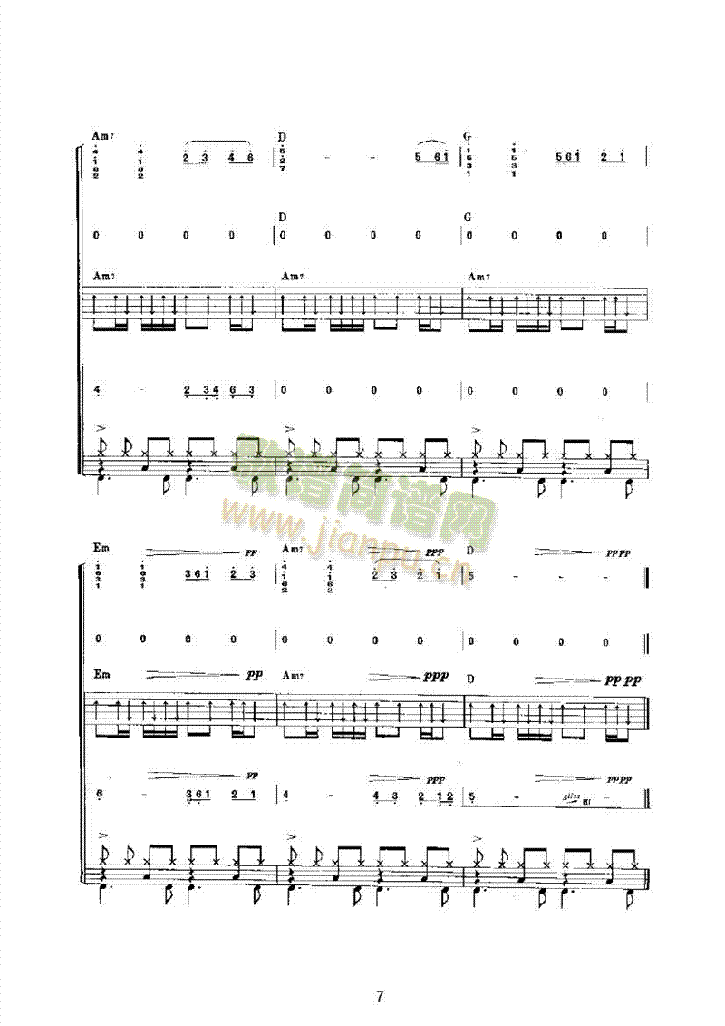 怎么办乐队类电声乐队(其他乐谱)7