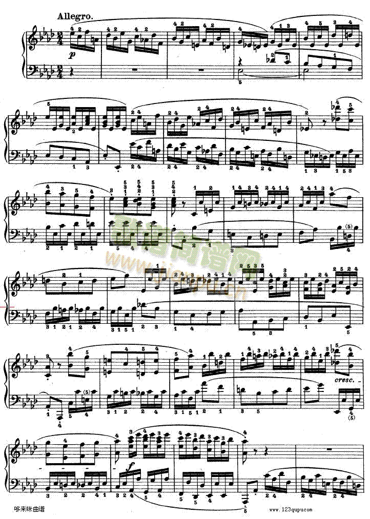 第十二钢琴奏鸣曲--贝多芬(钢琴谱)14