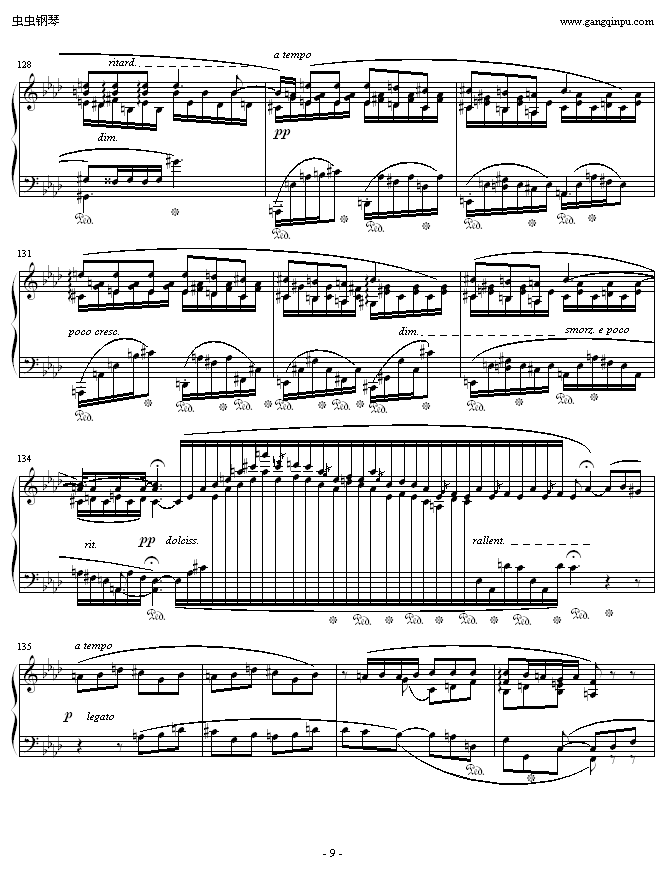 肖邦F小调第4叙事曲(钢琴谱)9
