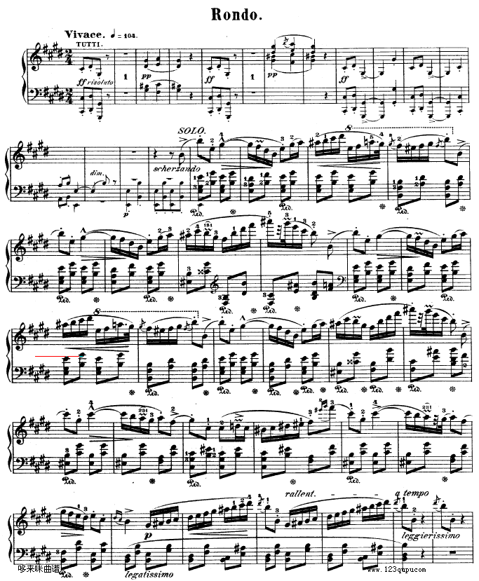 钢琴第一协奏曲op.11-3-肖邦(钢琴谱)1
