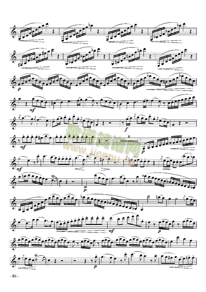 七级外国乐曲管乐类单簧管(其他乐谱)3