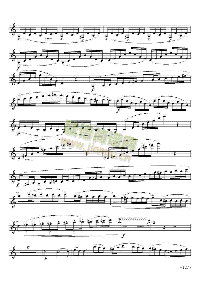 九级外国乐曲管乐类单簧管(其他乐谱)3