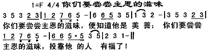 你们要尝尝主恩的滋味(十字及以上)1