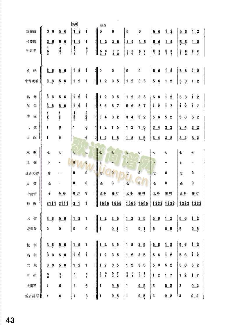 丰收锣鼓41-45(总谱)3