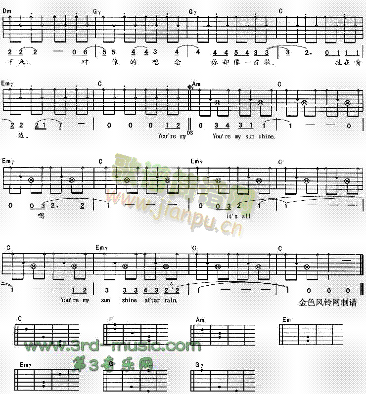 BecauseOfYou(吉他谱)3