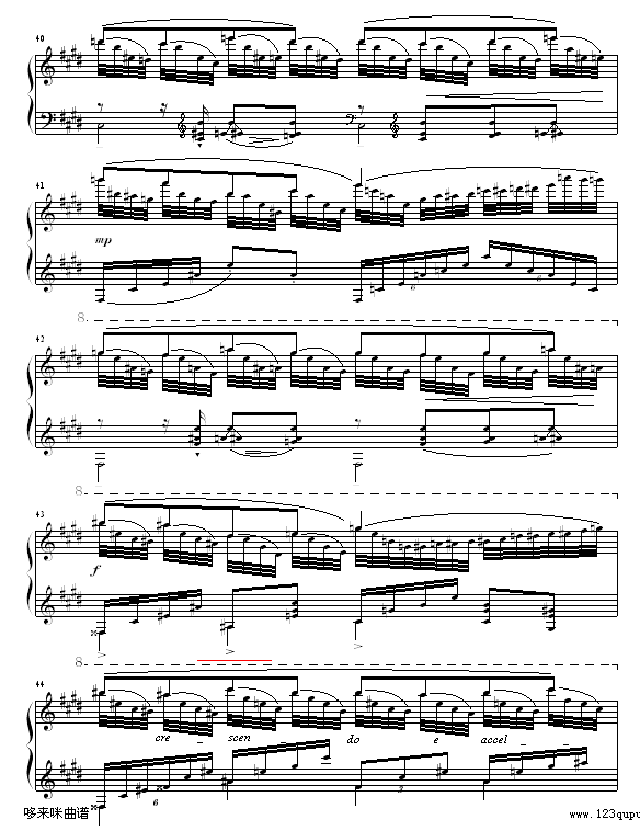 水之嬉戏-拉威尔-Ravel(钢琴谱)6