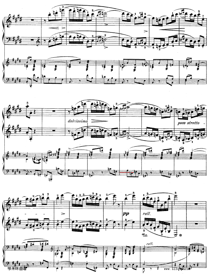 钢琴第一协奏曲op.11-3-肖邦(钢琴谱)6