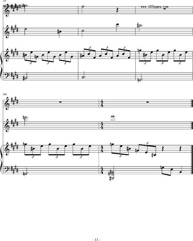 夜之伤-乐侠(钢琴谱)11