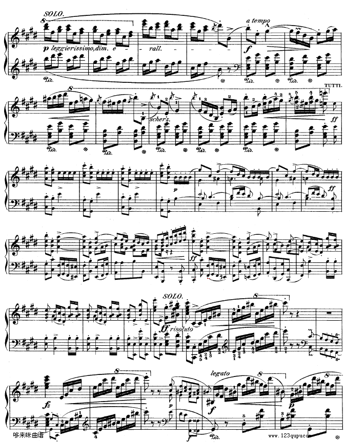 钢琴第一协奏曲op.11-3-肖邦(钢琴谱)3