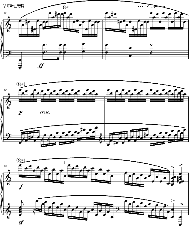 练习曲Op.25No.11-肖邦(钢琴谱)14