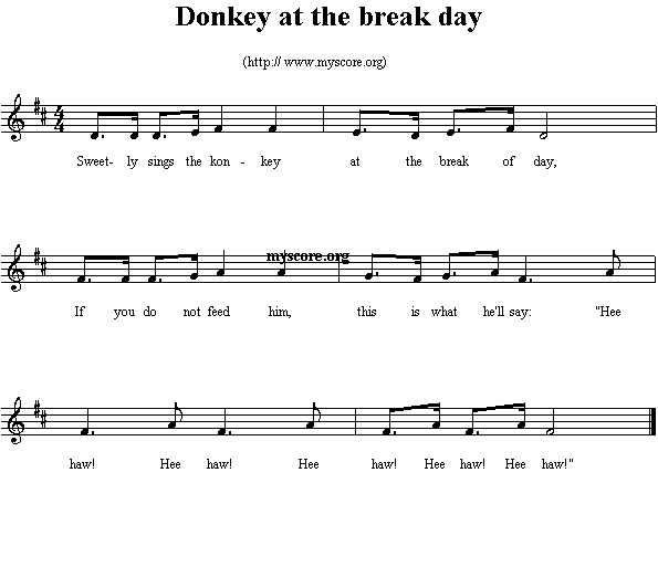 英文儿歌：Donkeyatthebreakday(其他)1