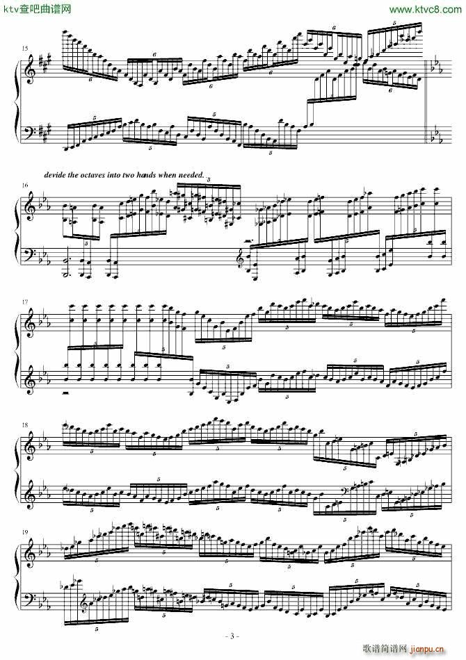 对芭蕉树的五次凝视 摇 虹 梦(钢琴谱)3