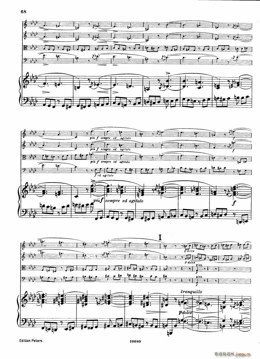 Brahms op 34 Piano Quintet f minor score 二(钢琴谱)26