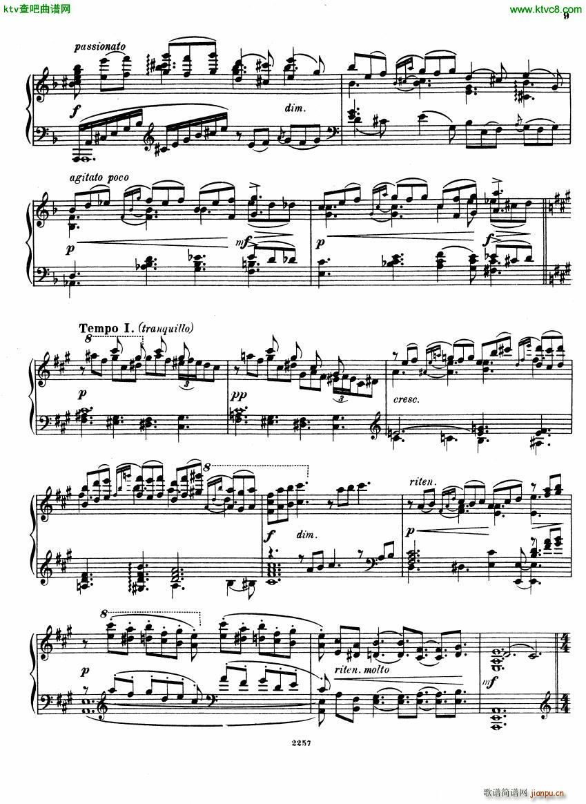 Glazunov Theme et Variations Op 72(钢琴谱)9