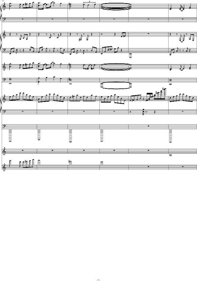 原创音乐片段 名字没想好。。。(钢琴谱)5
