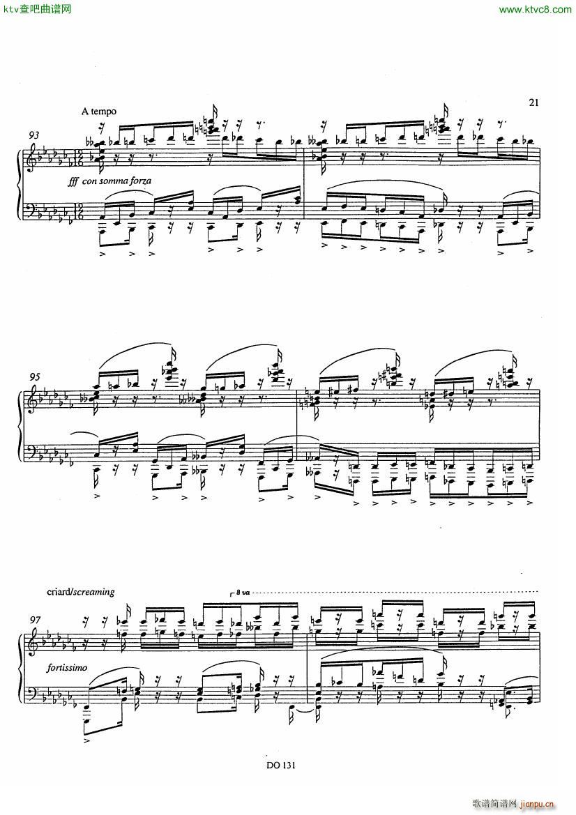 Etude No 12 Prélude et Fugue(钢琴谱)19