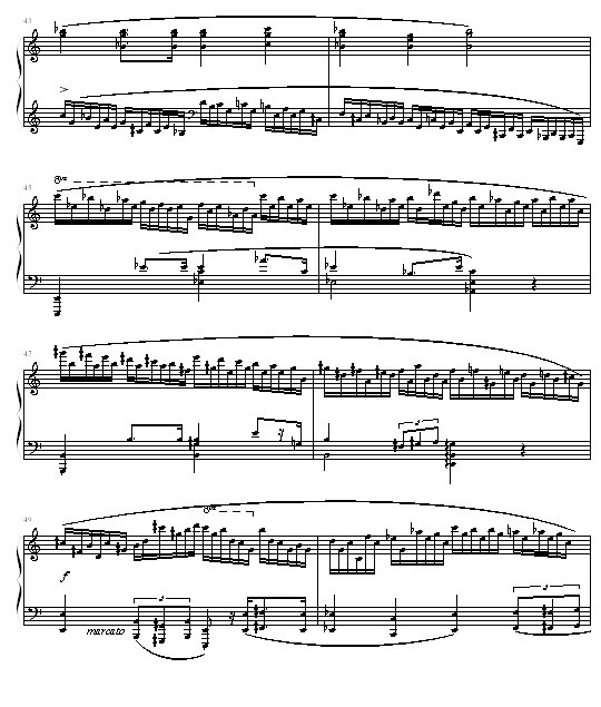 肖邦练习曲第２３首(钢琴谱)6