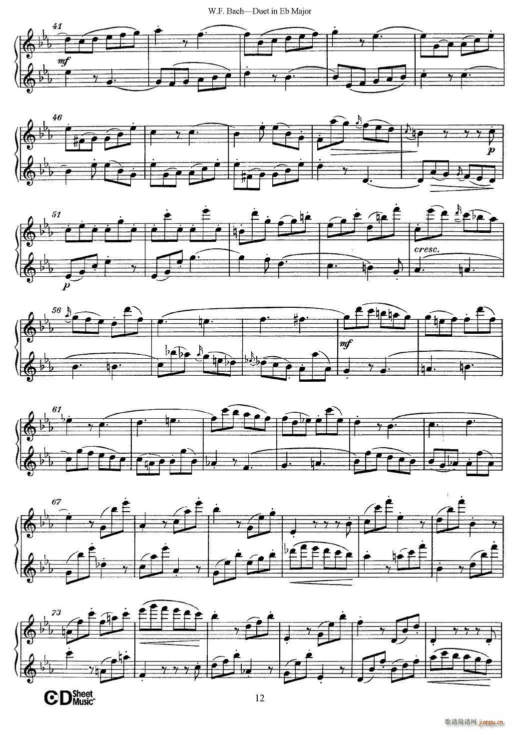 Eb大调二重奏(笛箫谱)12