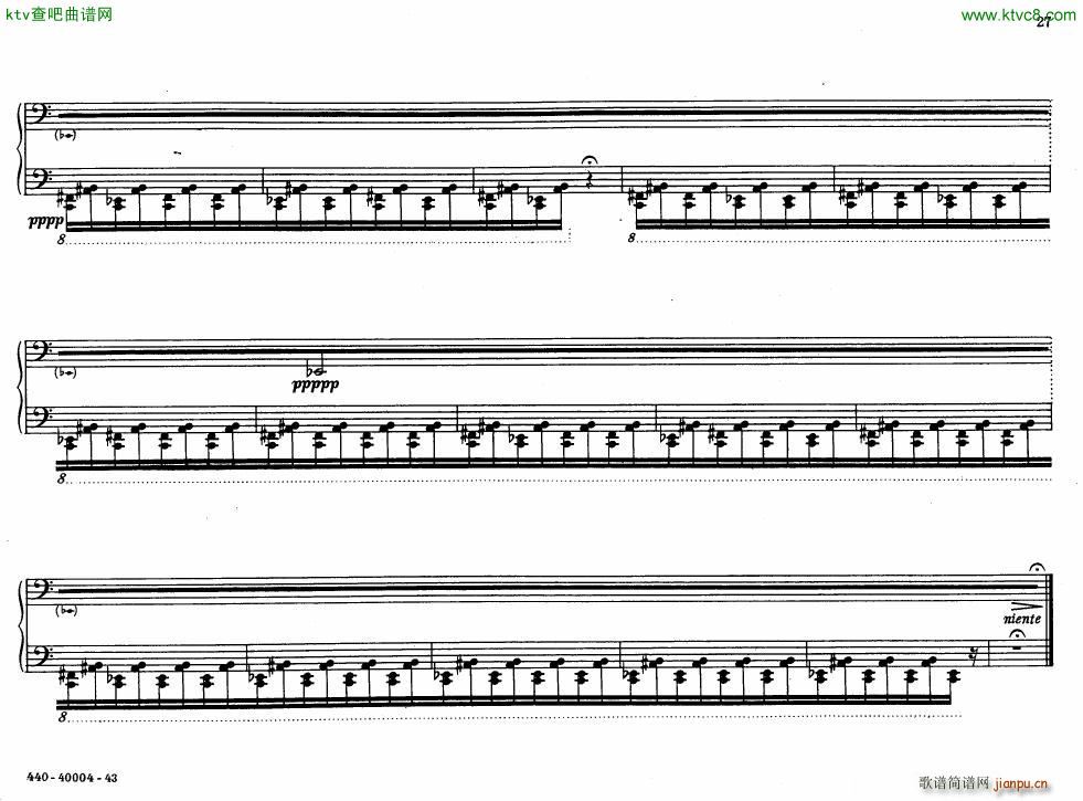 Bolcom 12 etudes for piano(钢琴谱)27