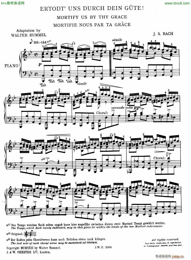 Bach Rummel Transcriptions(钢琴谱)7