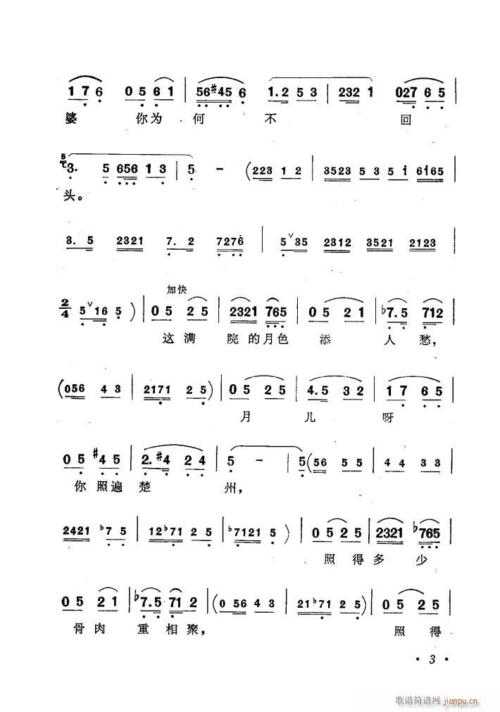 歌剧窦娥冤歌曲集(八字歌谱)7