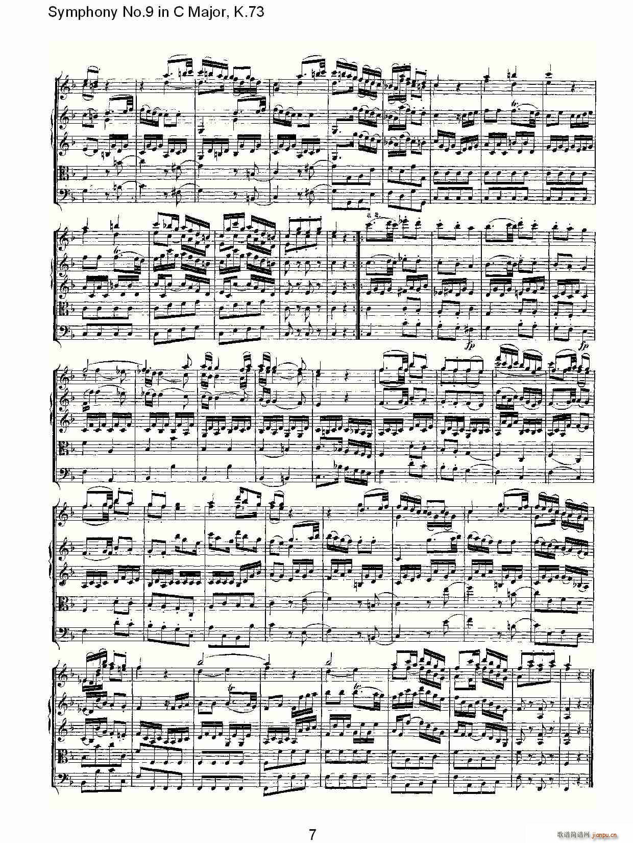 Symphony No.9 in C Major, K.73(十字及以上)6