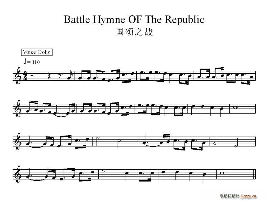 国颂之站(四字歌谱)1