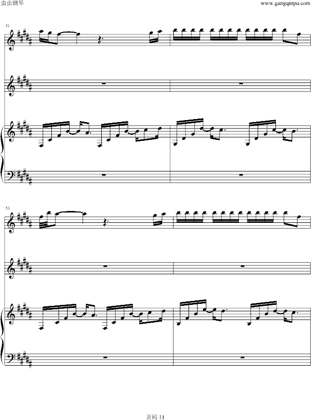 为什么会喜欢你(钢琴谱)11