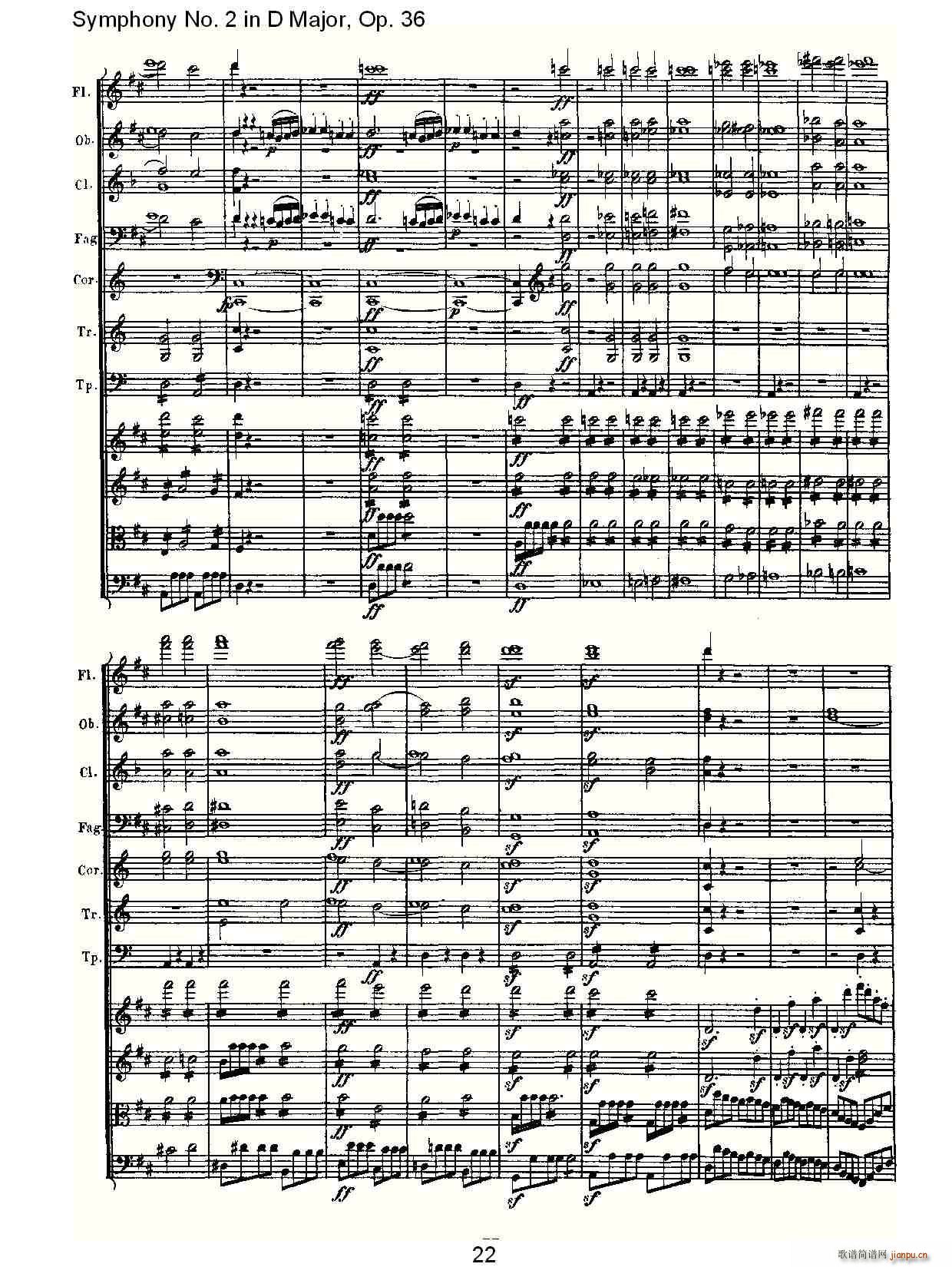 Symphony No. 2 in D Major, Op. 36(十字及以上)22