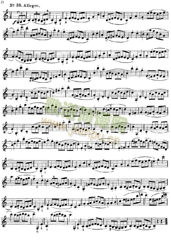沃尔法特：练习曲60首(小提琴谱)6