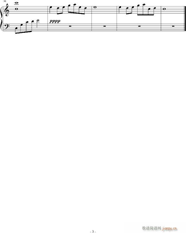 love you one more time before I leave you(钢琴谱)3