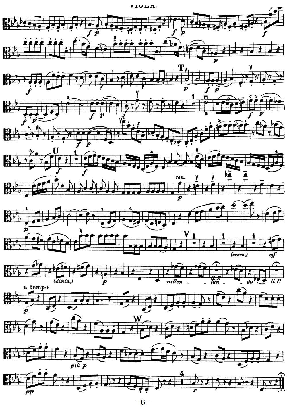 Mozart Quartet No 16 in Eb Major K 428 Viola(十字及以上)6