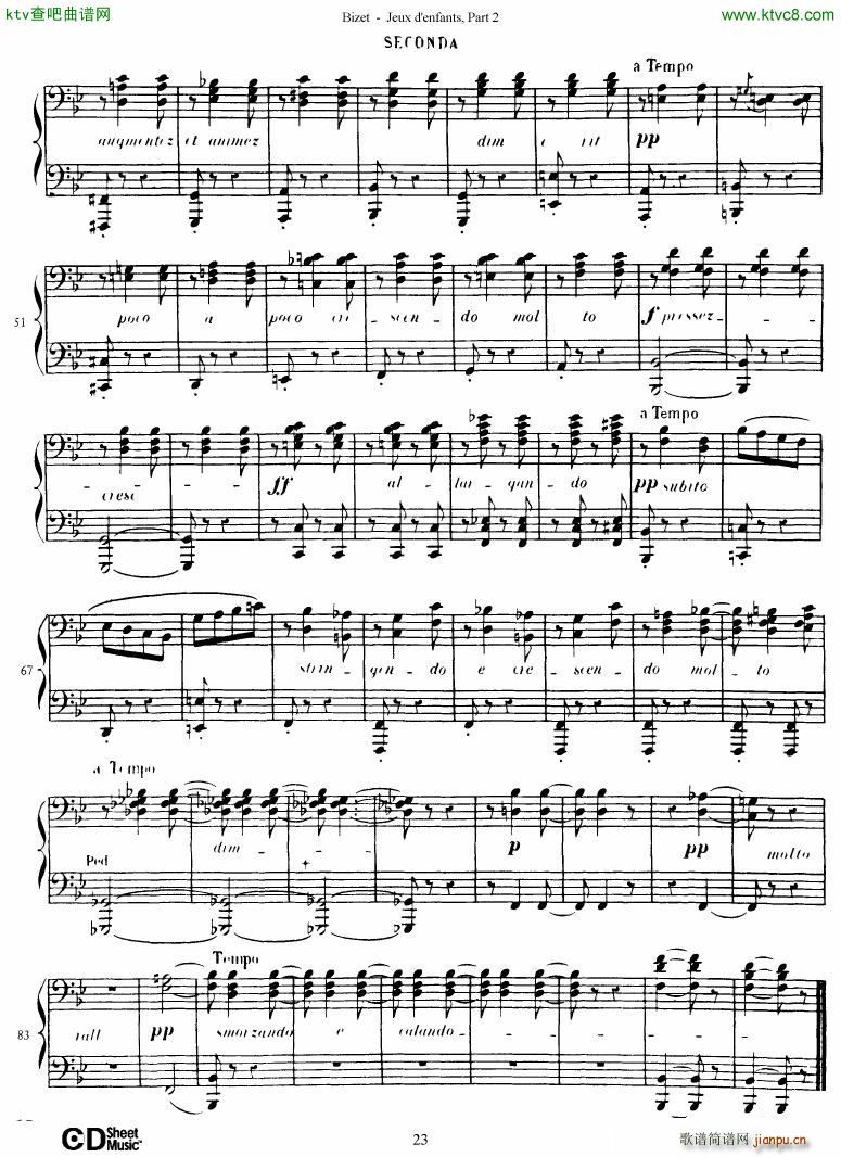 Bizet Jeaux d Enfants Part II(钢琴谱)24