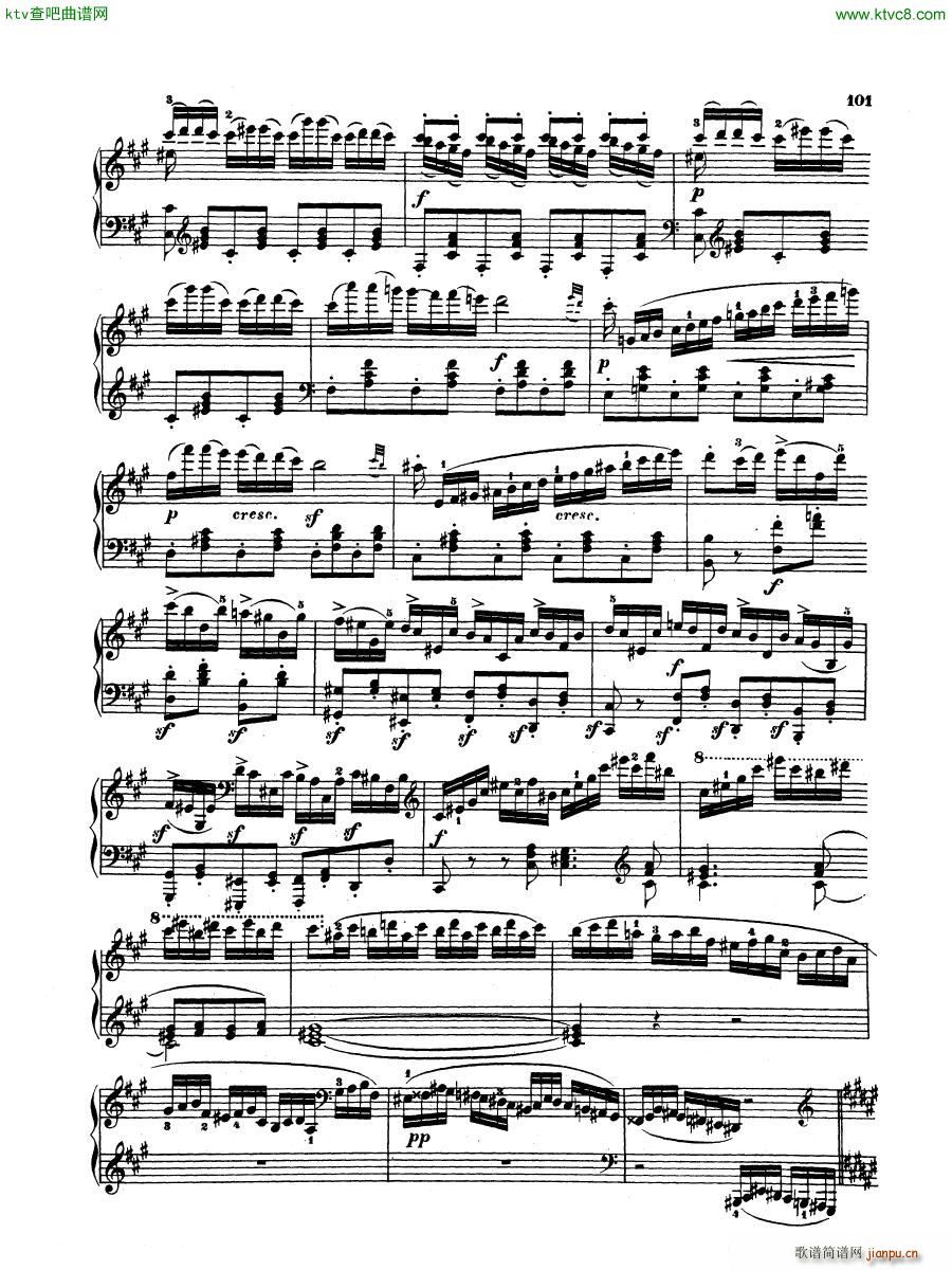 Hummel Sonata in F sharp minor Op 81(钢琴谱)28