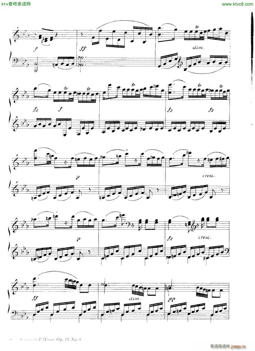 Clementi 13 6 Sonata Fminor 1 2(钢琴谱)10