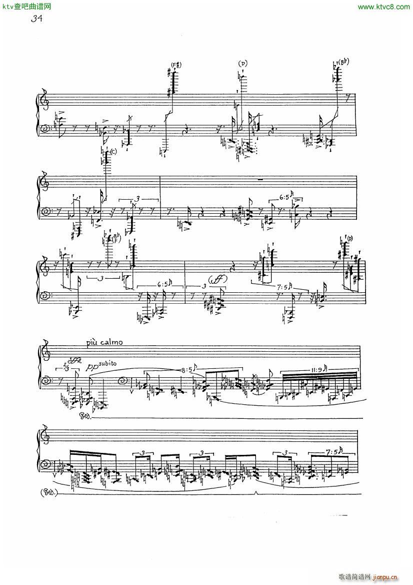 finnissy michael verdi transcription no 04(钢琴谱)9