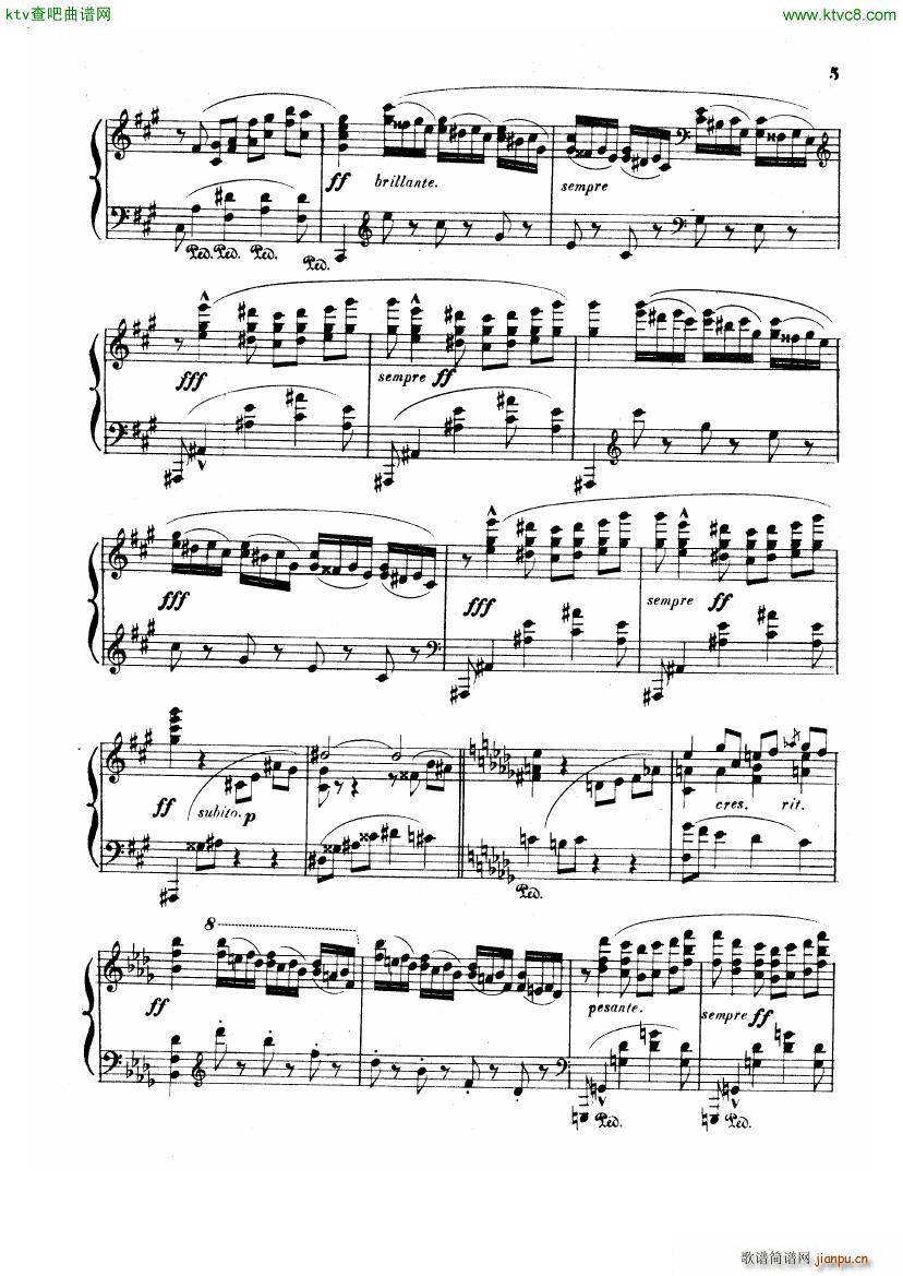 Albeniz op 82 Piano Sonata no 5(钢琴谱)5