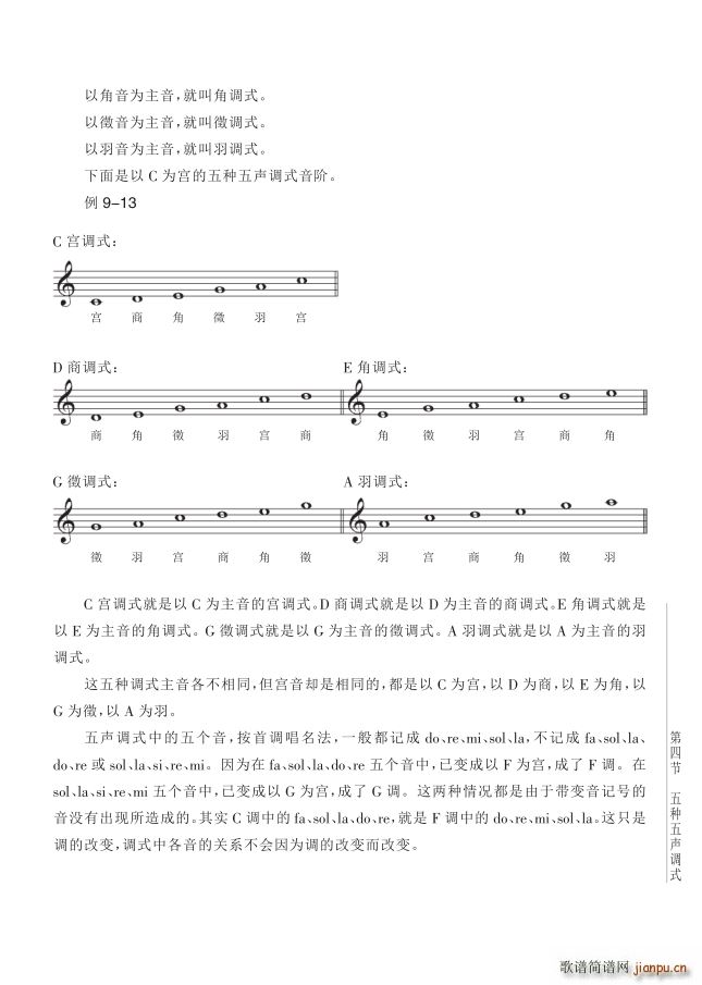 其他 第9讲调式第4节第101页五祌五声调式(十字及以上)1