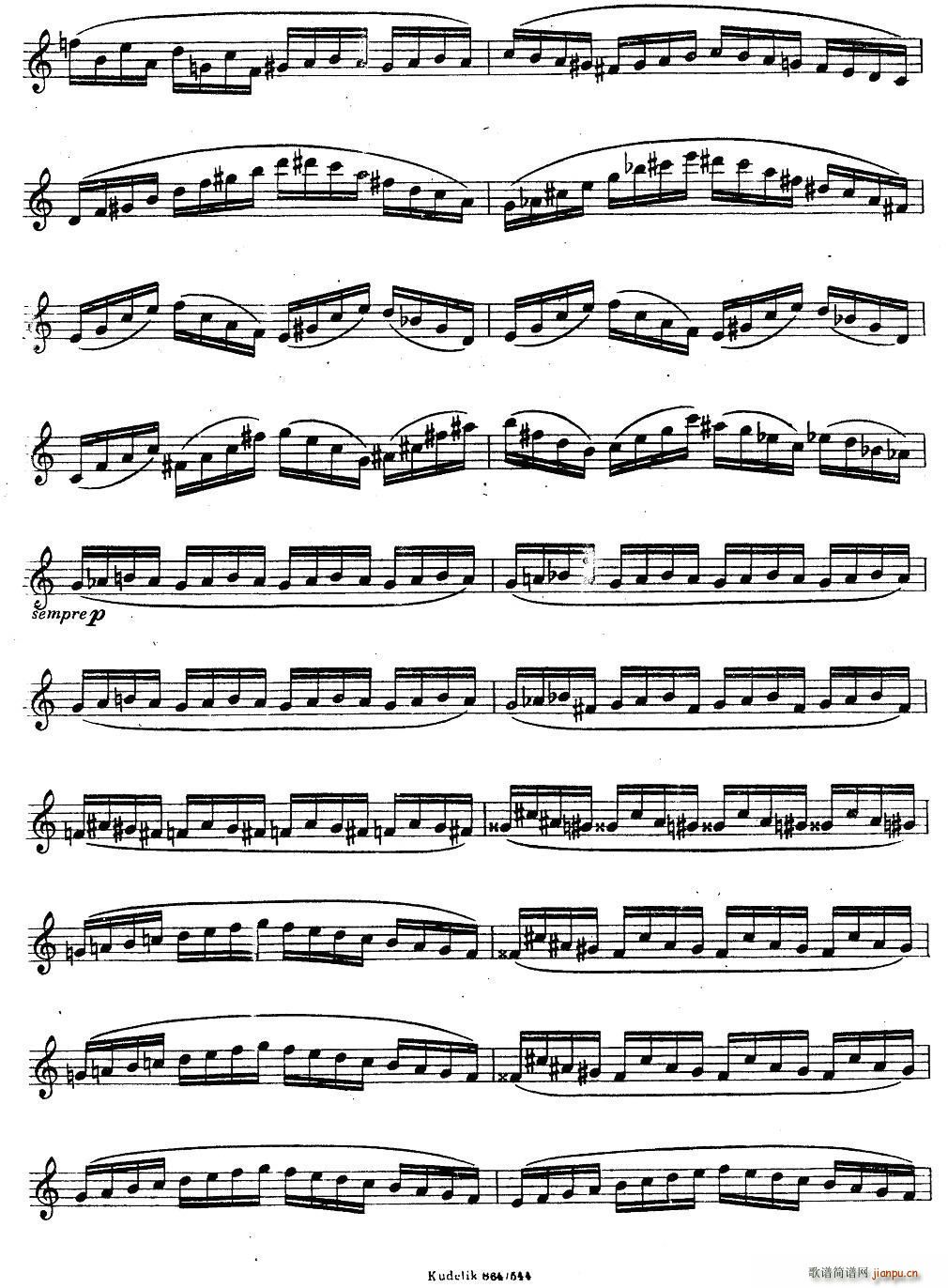 奇特克 萨克斯练习曲之18 ETUDY PRO SAXOPHON FR ZITRK op 3(十字及以上)3