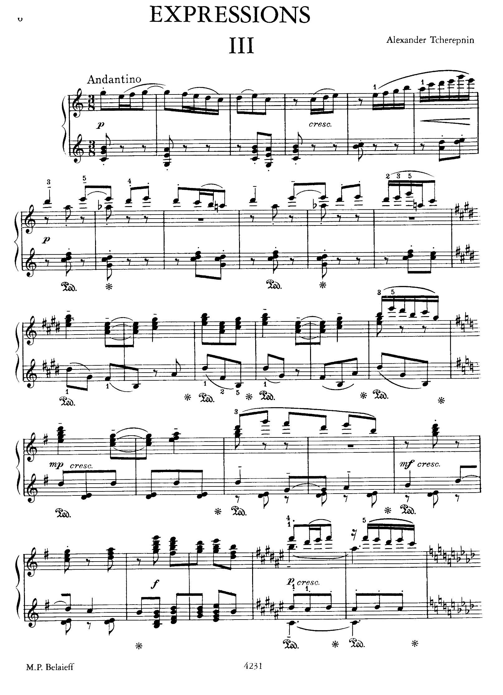 Expressions 表现力 3(钢琴谱)1