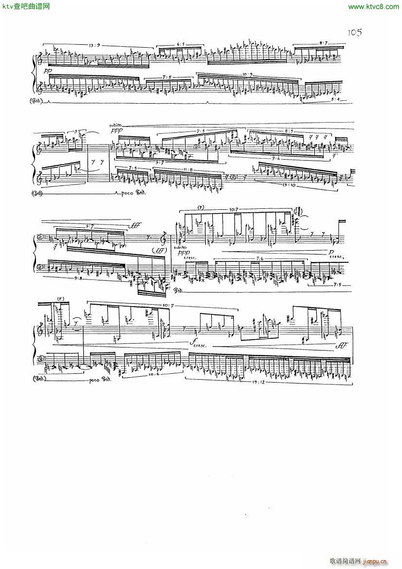 finnissy michael verdi transcription no 12(钢琴谱)8